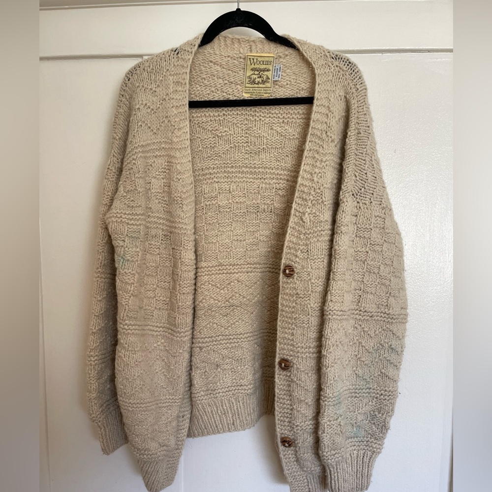 Vintage Woolies wool Cardigan - one size